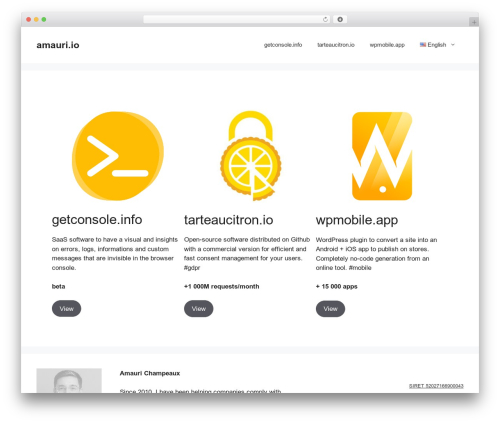 Theme WordPress GeneratePress - amauri.io