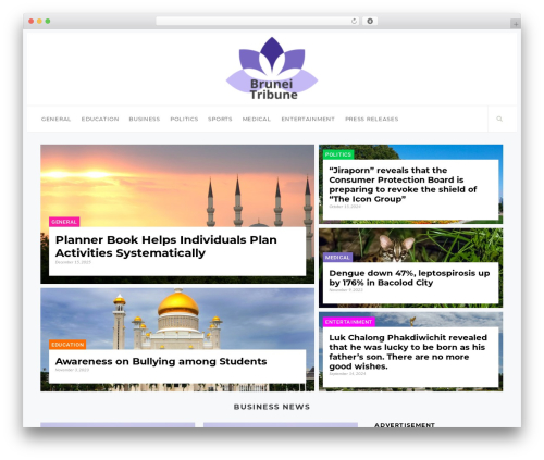 Theme WordPress GeneratePress - bruneitribune.com