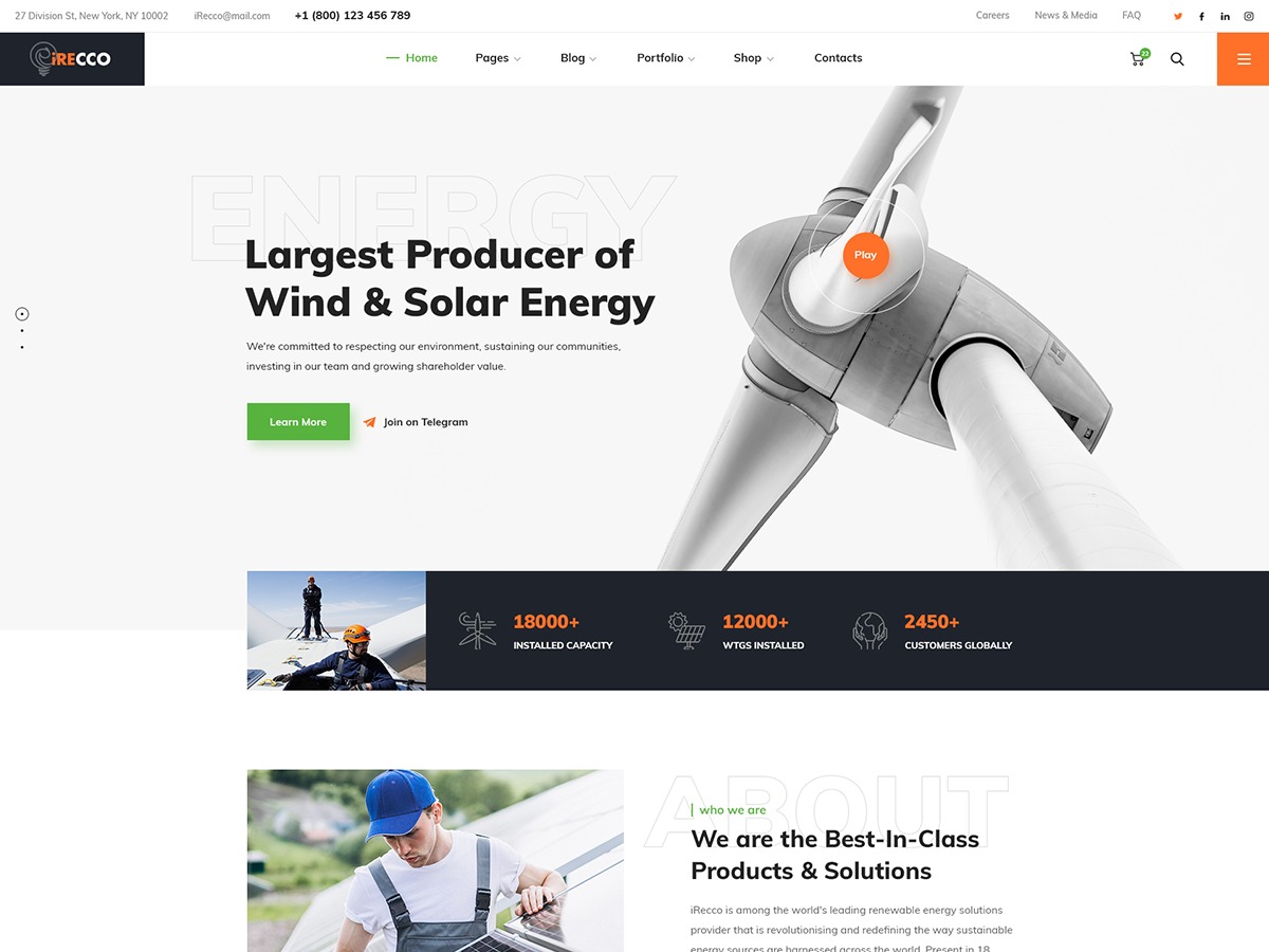 Theme WordPress iRecco
