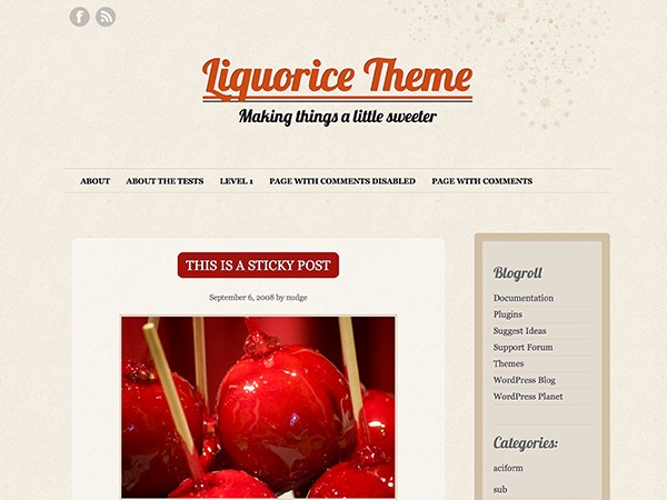Theme WordPress Liquorice