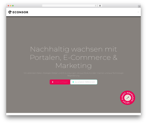 Theme WordPress Mastertheme - econsor.de