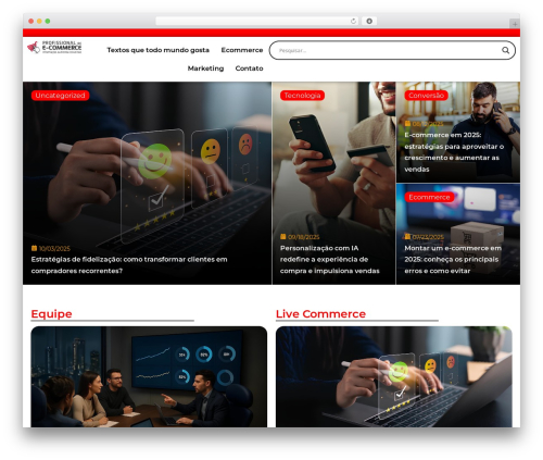 Theme WordPress OceanWP - profissionaldeecommerce.com.br