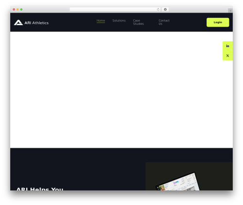 Theme WordPress Saasland - ariathletics.com