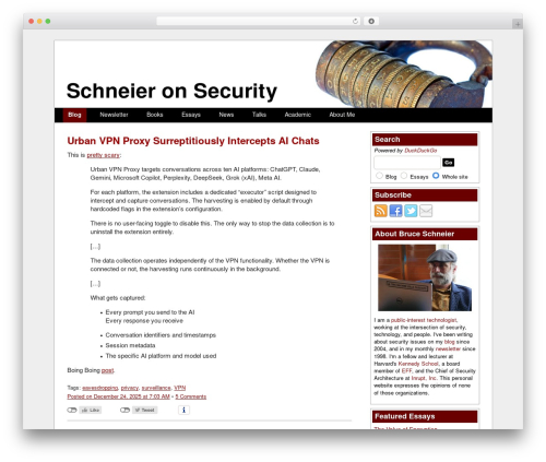 Jetpack – WP Security, Backup, Speed, & Growth (jetpack) free WordPress plugin - schneier.com