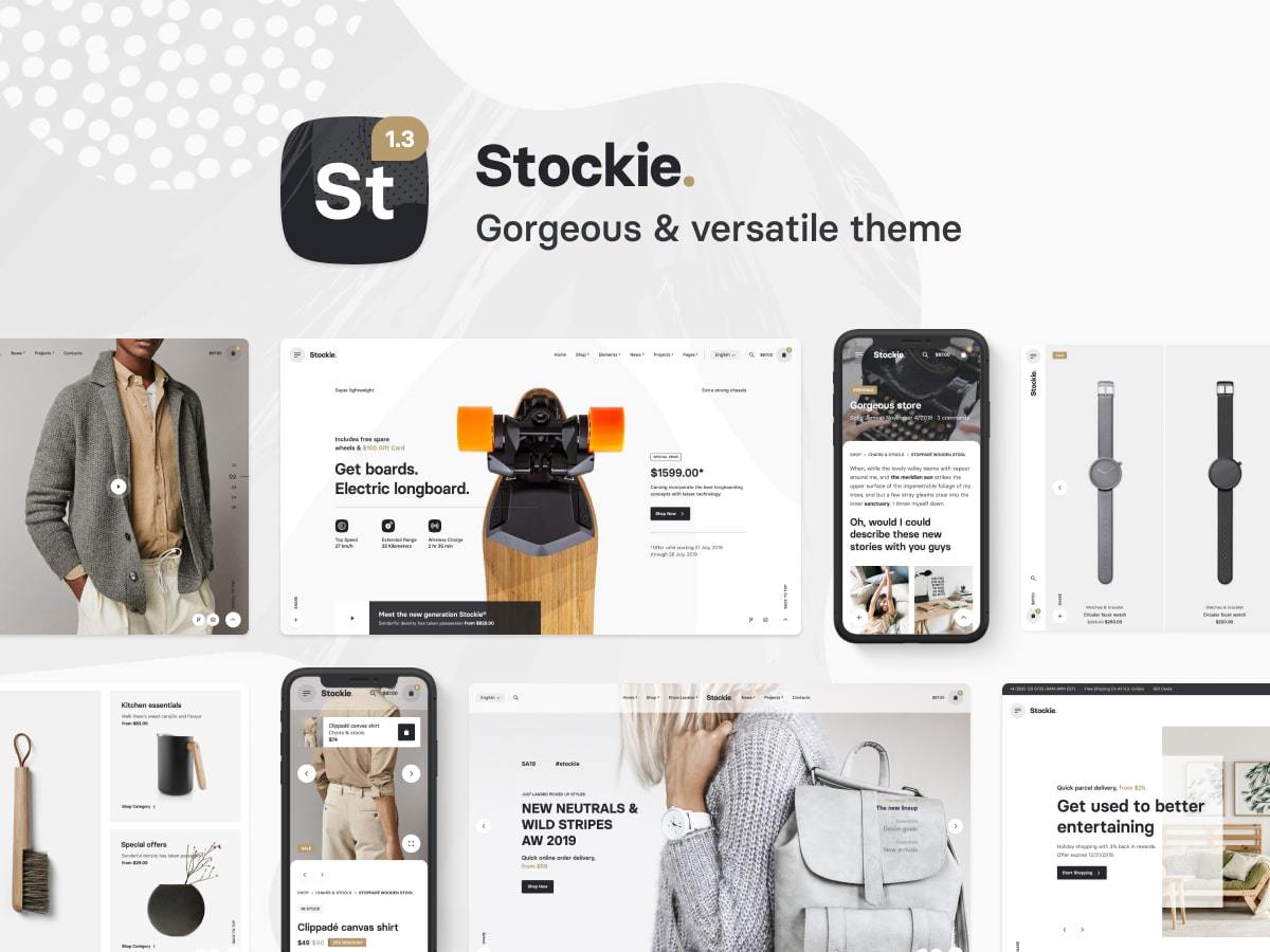 Theme WordPress Stockie