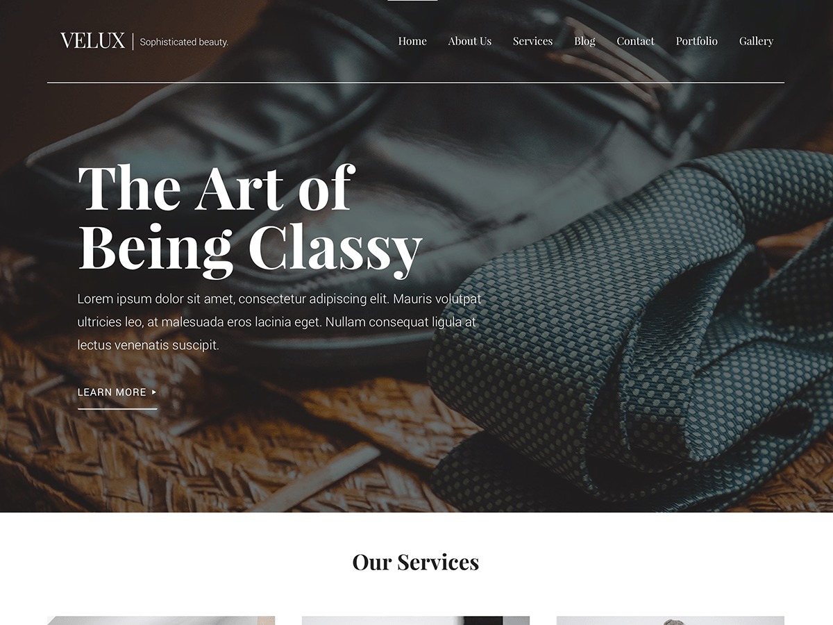 Theme WordPress Velux by GoDaddy