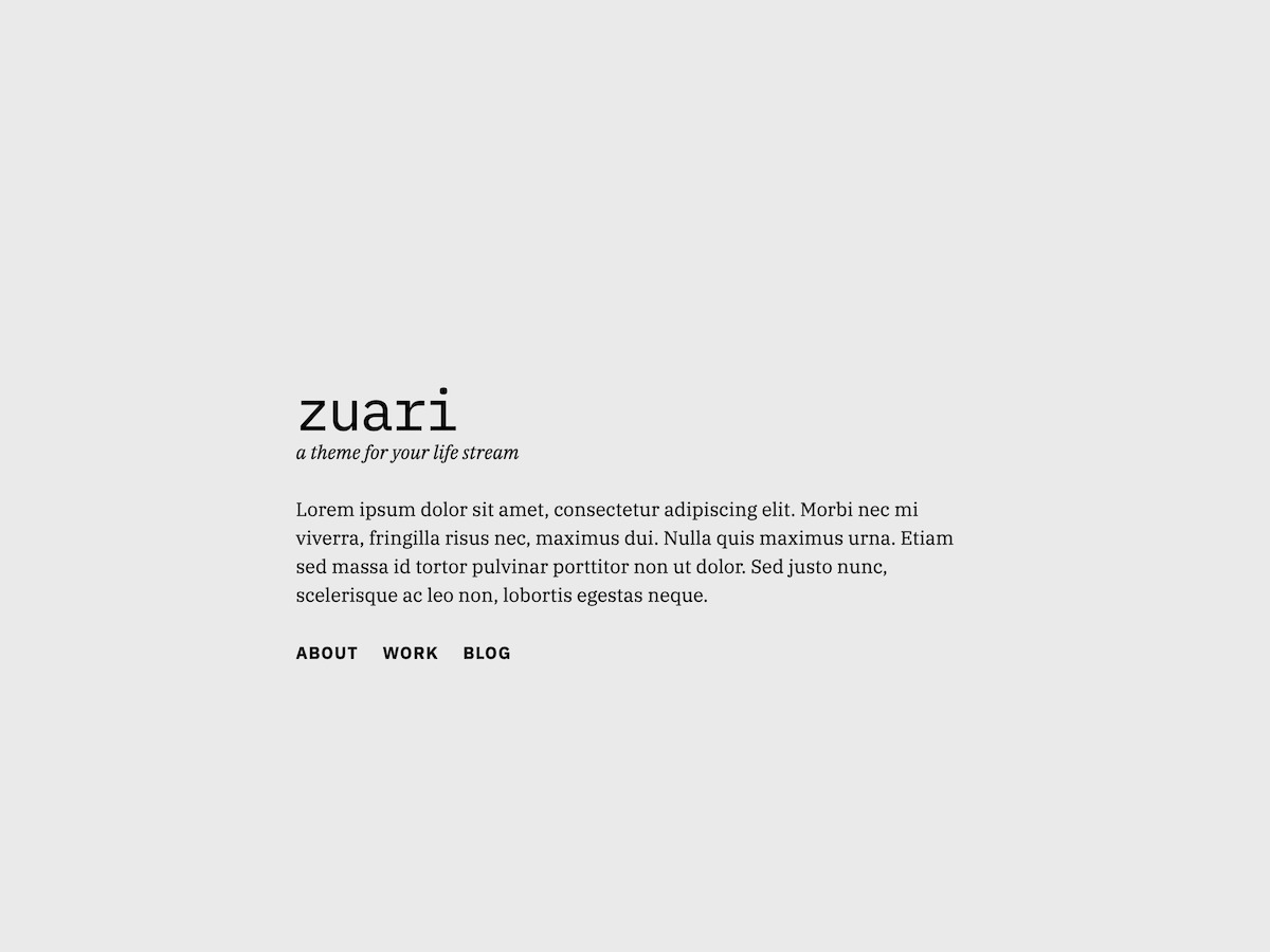 Theme WordPress zuari