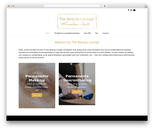 Total WordPress theme - thebeautylounge.be