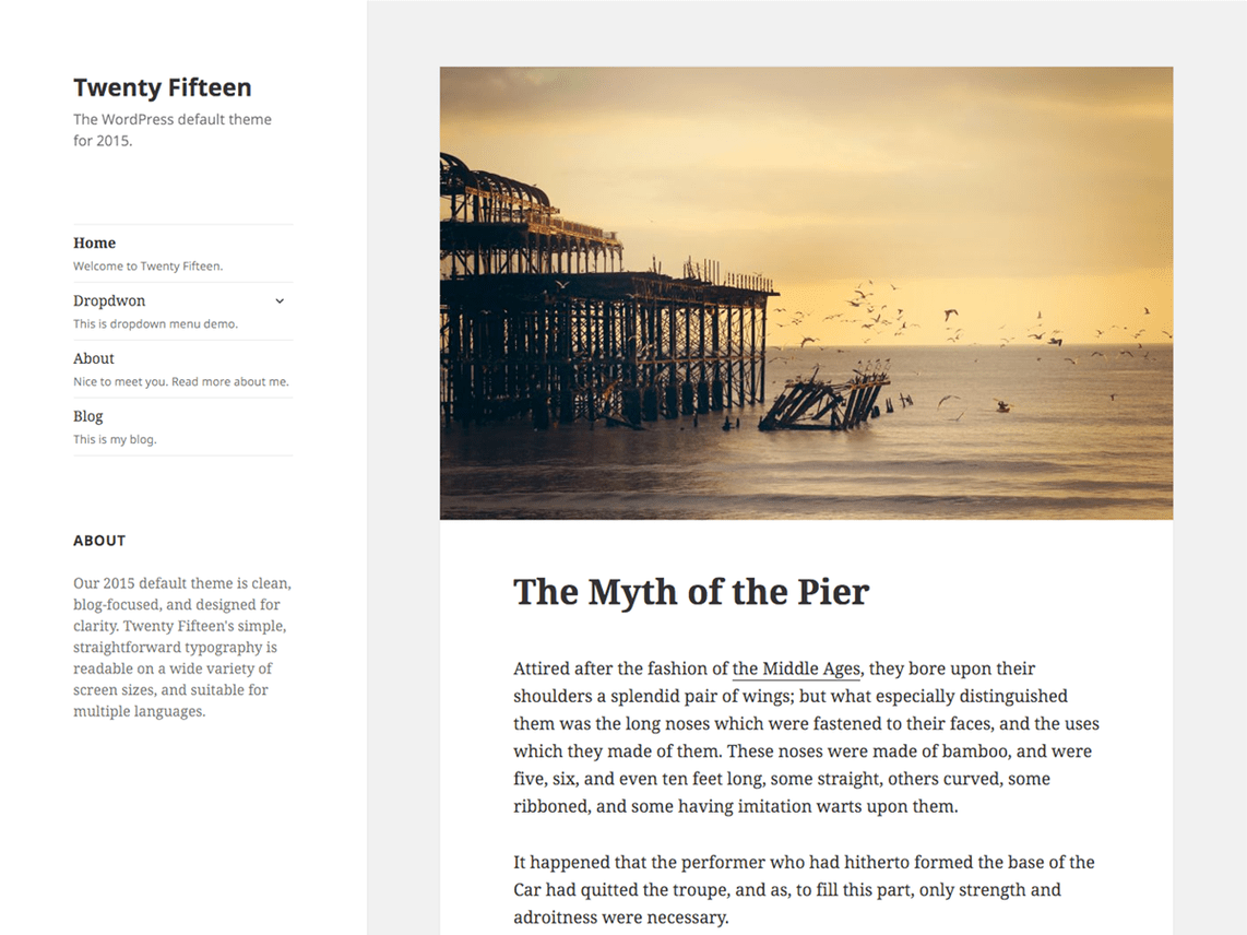 Twenty Fifteen Free WordPress Themes Download