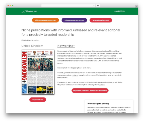 Twenty Seventeen free WordPress theme - kadiumpublishing.com