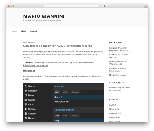 Twenty Seventeen WordPress free download - mariogiannini.com