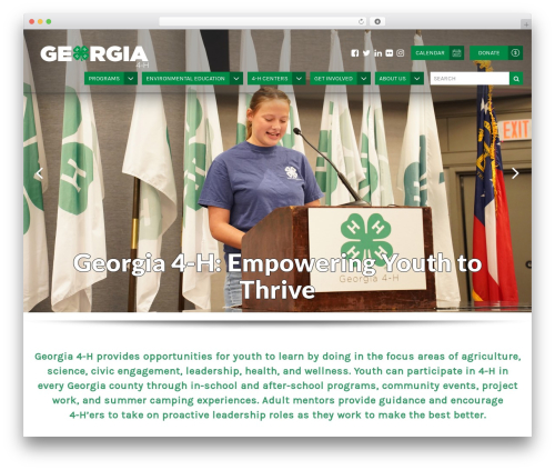 Twenty Seventeen WordPress page theme - georgia4h.org