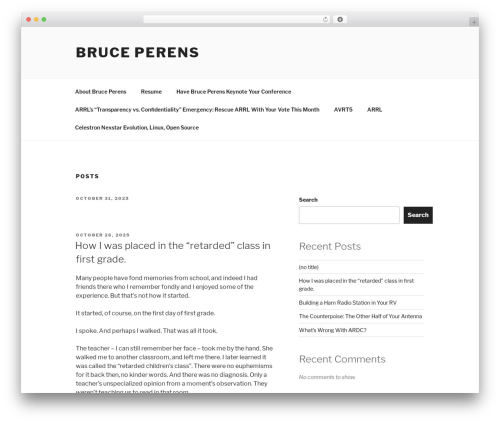 Twenty Seventeen WordPress theme free download - perens.com