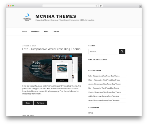 Twenty Seventeen WordPress theme free download - mcnika.com