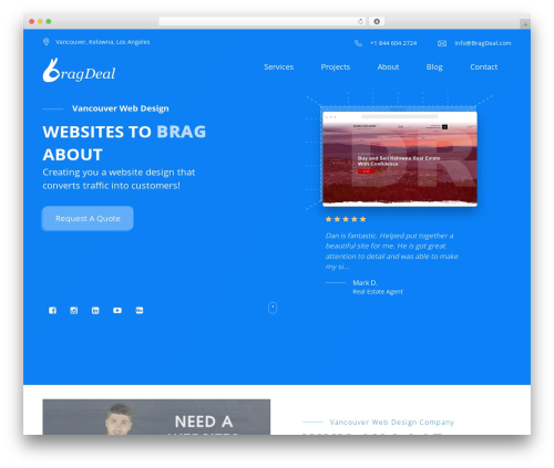 Twenty Seventeen WordPress theme free download - bragdeal.com