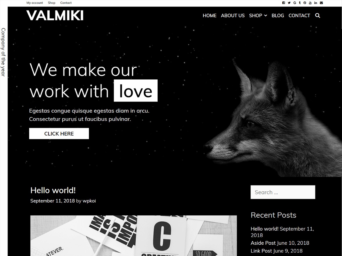 Valmiki WordPress ecommerce theme