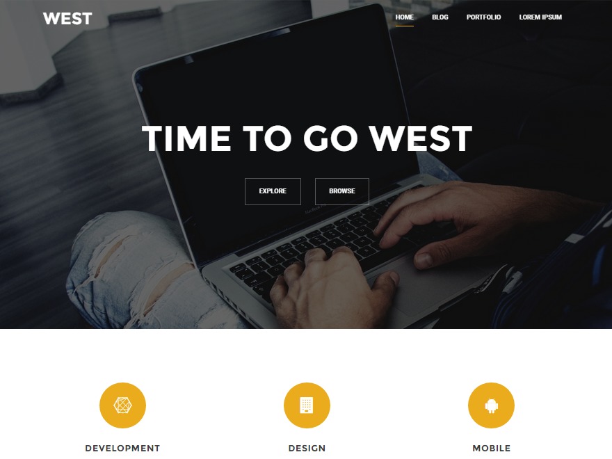 West company WordPress theme by aThemes
