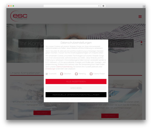WordPress theme Avada - escmediagroup.de