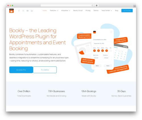 WordPress theme Avada - booking-wp-plugin.com