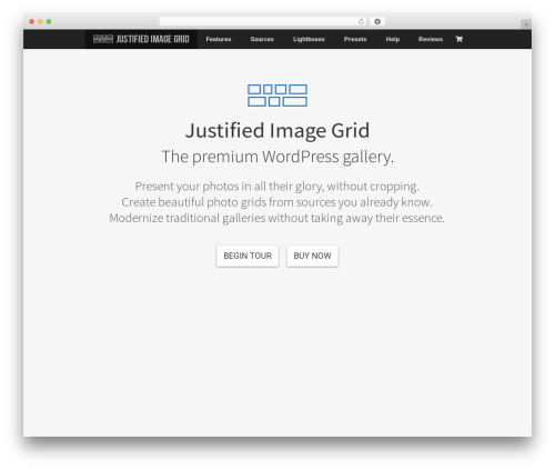 WordPress theme Avada - justifiedgrid.com