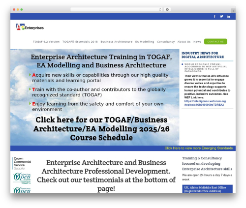 WordPress theme Avada - ate.enterprises