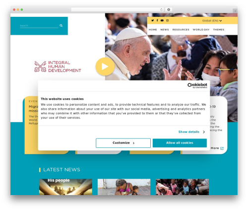 WordPress theme Bridge - migrants-refugees.va