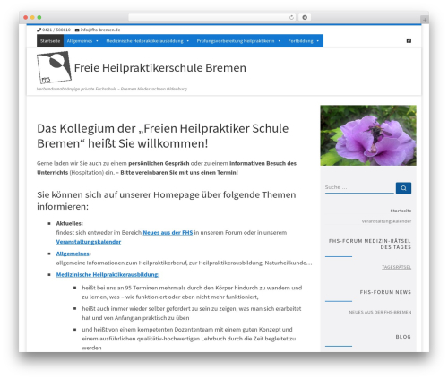 WordPress theme Customizr Child - fhs-bremen.de