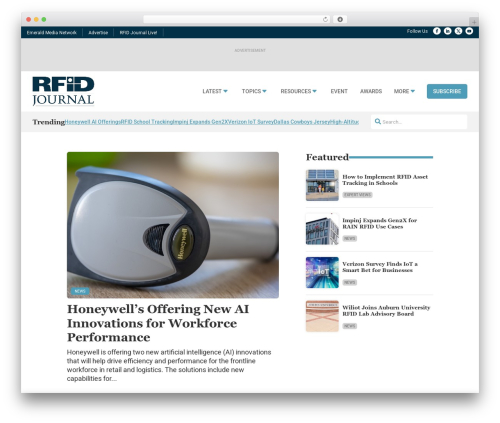 WordPress theme Divi - rfidjournal.com