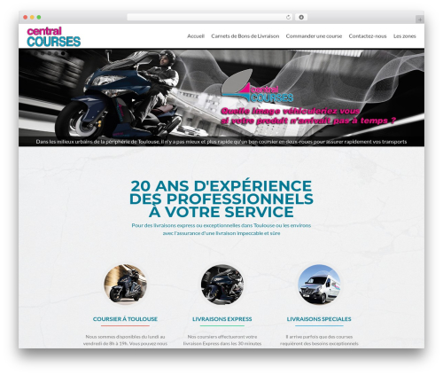 WordPress theme Zerif PRO - centralcourses.fr
