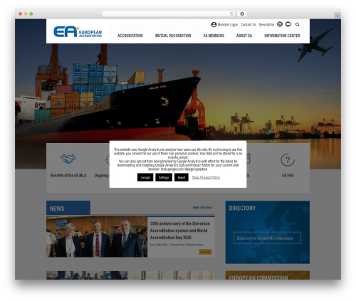 WordPress theme Avada - european-accreditation.org