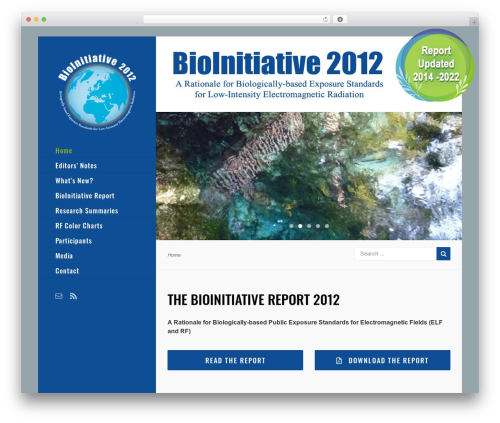 WordPress theme Avada - bioinitiative.org