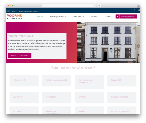 WordPress theme Avada - voorinkadvocaten.nl