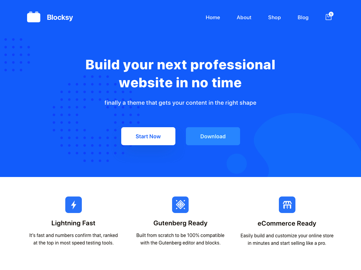 WordPress theme Blocksy Child