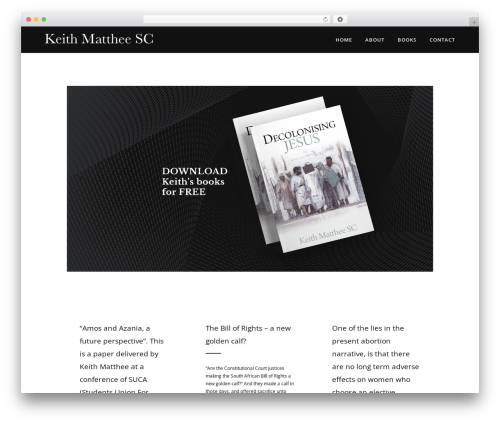 WordPress theme Bridge - keithmatthee.com
