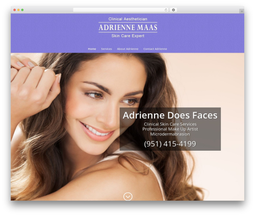 WordPress theme Divi - adriennedoesfaces.com