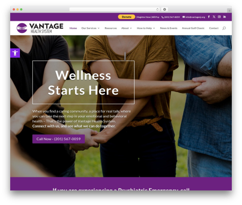 WordPress theme Divi - vantagenj.org