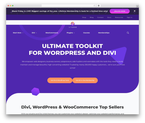 WordPress theme Divi - wpzone.co