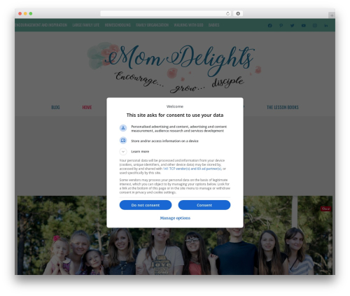 WordPress theme GeneratePress - momdelights.com