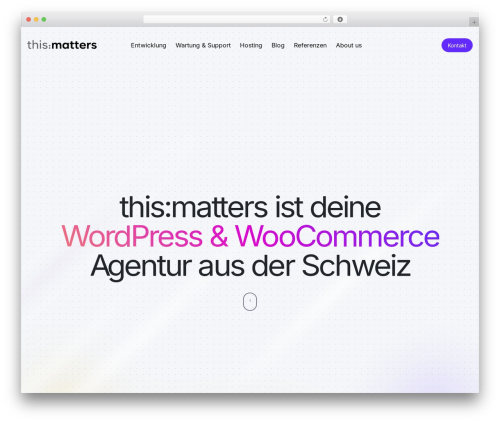 WordPress theme GeneratePress - thismatters.agency