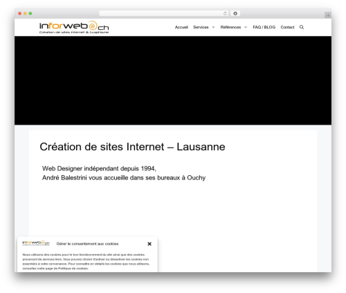 WordPress theme GeneratePress - inforweb.ch