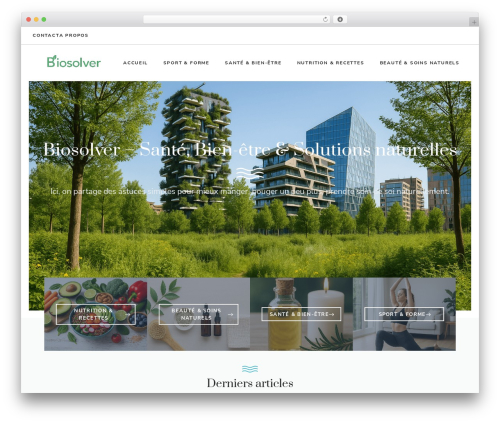 WordPress theme GeneratePress - biosolver.fr