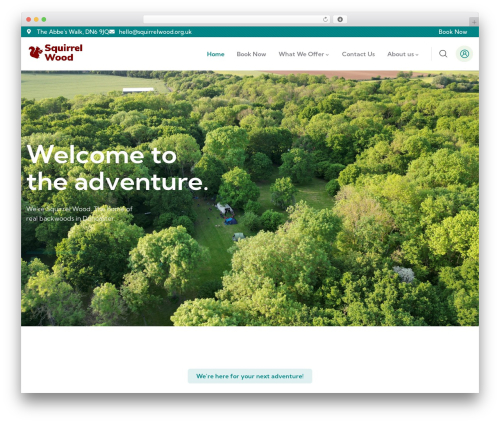 WordPress theme Gowilds - squirrelwood.org.uk