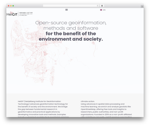 WordPress theme Hello Elementor - heigit.org