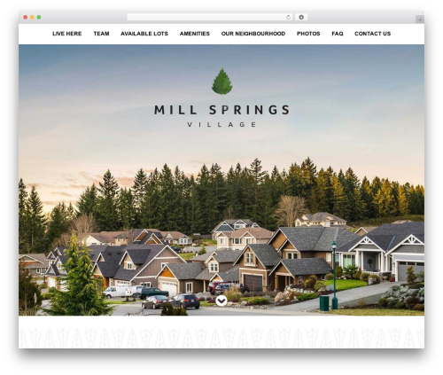 WordPress theme Leap Starter Theme - millsprings.ca