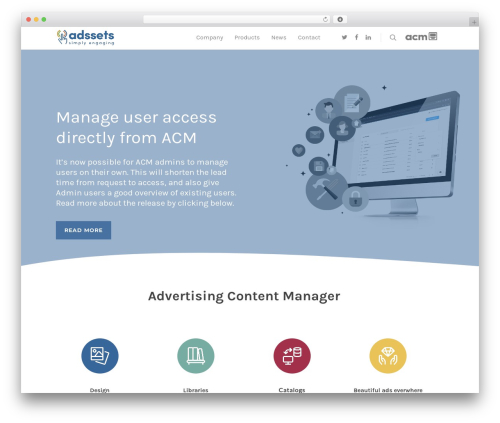 WordPress theme Salient - adssets.com