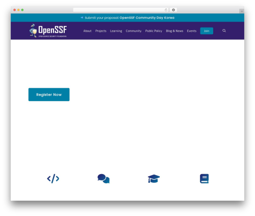 WordPress theme Salient - openssf.org