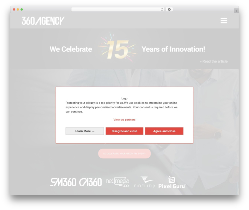 WordPress theme Twenty Seventeen - 360.agency