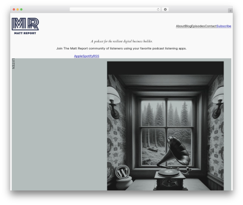 WordPress theme Twenty Twenty-Four - mattreport.com