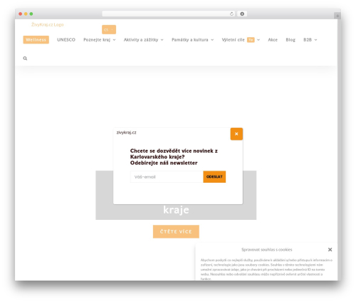 WordPress website theme Avada - zivykraj.cz