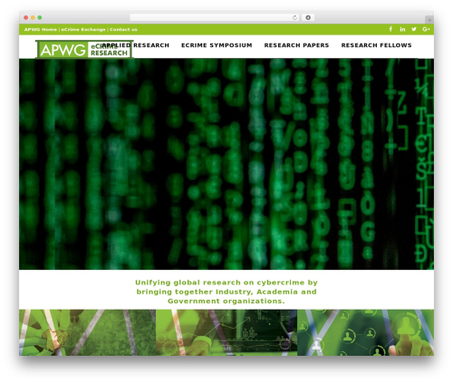 WordPress website theme Bridge - ecrimeresearch.org